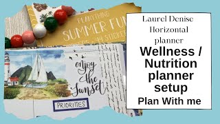 Horizontal Planner setup Laurel DenisePlanything Summer August 2024 [upl. by Jeniffer]