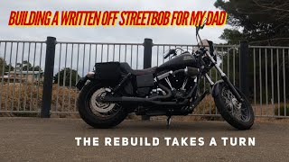 Rebuilding a written off 2017 streetbob [upl. by Kcinom]