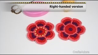 Bullion Knot Stitch Tutorial  RIGHT HANDED  for Stylecraft quotFridas Flowersquot Crochet Along [upl. by Nanji]