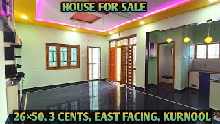 HOUSE FOR SALE  EAST FACING  KURNOOL [upl. by Ihab]