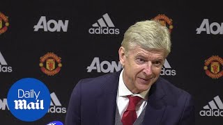 Wenger says players are destroyed following 21 defeat to Man U  Daily Mail [upl. by Grizel]