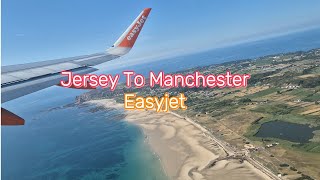 jersey to Manchester EasyJet avaition airplanelovers101 travel fyp airbusa320 [upl. by Manda]