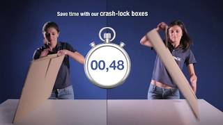 Rajapack UK  Crashlock Cardboard Box Video [upl. by Niad]