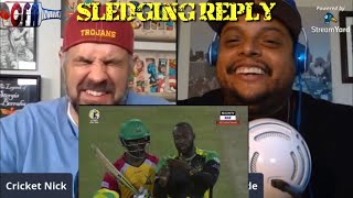 Best Sledging Reply in Cricket  Reaction [upl. by Yllaw]