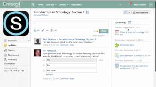 Schoology Student Basics [upl. by Checani102]