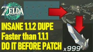 INSANE NEW 112 Duplication Glitch FASTER THAN 111 best dupe  Zelda Tears of the Kingdom [upl. by Pudens]