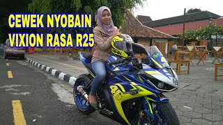 REVIEW VIXION MODIF YZF R25 [upl. by Llewxam673]