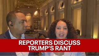 Reporters discuss Trumps rant QampA at Black journalist conference NABJ in Chicago  KTVU [upl. by Pegma]