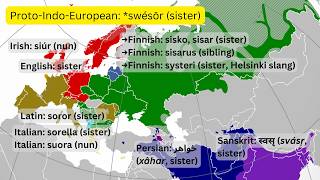 IndoEuropean Connections With Maps Descendants And Loanwords [upl. by Akienaj]