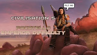 Civilisation 5  Attempt 2 Emperor Difficulty  Pocotello FINAL [upl. by Nosiram179]