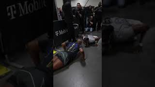 Jon Jones vs Zion Clark in a pushup battle 🍿 UFC285 [upl. by Euqnimod]