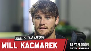 Will Kacmarek discusses playing MAC opponents blocking for OSU first game in The Shoe [upl. by Voe]