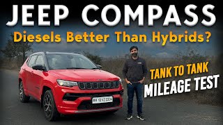 Jeep Compass Diesel Automatic Mileage Test using Tanktotank Method w Drive Impressions  Jan 2024 [upl. by Soelch759]