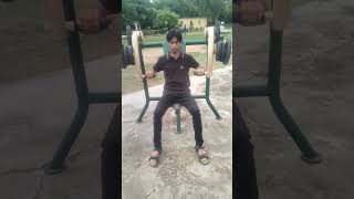 chestworkout park main machin ke sathviralvideo viralshort video youtubeshorts reels [upl. by Acinoreb]