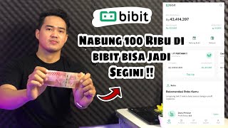 INVESTASI BIBIT 100 RIBU  CARA INVESTASI DI BIBIT MODAL 100 RIBU [upl. by Brant]