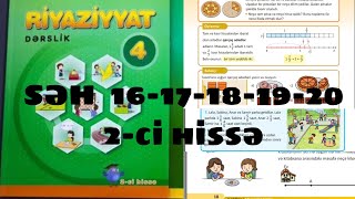 4CÜ SİNİF RİYAZİYYAT 2Cİ HİSSƏ SƏHİFƏ 1617181920 QARIŞIQ ƏDƏDLƏR [upl. by Tara]