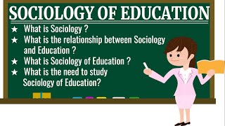 quotINTRODUCTION TO SOCIOLOGICAL FOUNDATIONS OF EDUCATIONquot  ❤SociologyOfEducation [upl. by Yemerej]