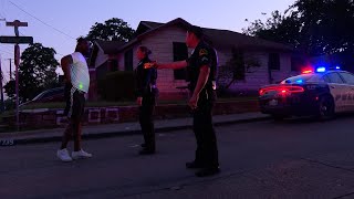 Dallas Police Working A Shooting Confront Man With Taser [upl. by Trumann141]