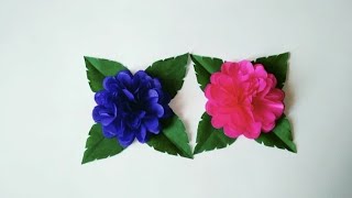 how to make easy beautiful paper flower [upl. by Aubert]