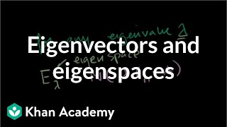 Finding eigenvectors and eigenspaces example  Linear Algebra  Khan Academy [upl. by Laerdna669]