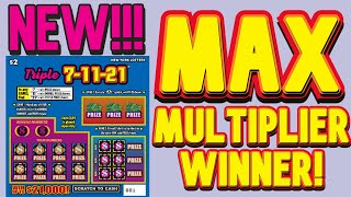 We found the TOP MULTIPLIER on this NEW SCRATCH OFF  Triple 71121  New York Lottery Gameplay [upl. by Akvir]