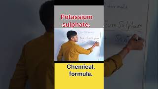 Potassium sulphate ka formula [upl. by Ilahsiav]