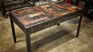 Building a Rustic Industrial Desk [upl. by Nievelt87]