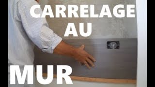 La pose du carrelage au mur Appliquer le carrelage dans une cuisine [upl. by Ecidnak]