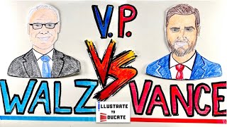 Tim Walz Vs JD Vance  Who is Tim Walz Who is JD Vance Donald Trumps VP and Kamala Harriss VP [upl. by Lenrow]