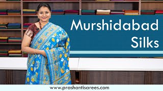 Murshidabad Silk Sarees  Prashanti  16 September 2023 [upl. by Okubo719]