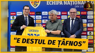 INTREBAREA la care Mircea Lucescu NU TREBUIA SA RASPUNDA la PREZENTAREA de la FRF [upl. by Siuol13]