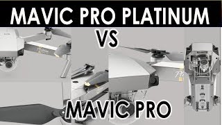 DJI Mavic Pro Platinum vs Mavic Pro [upl. by Messere]