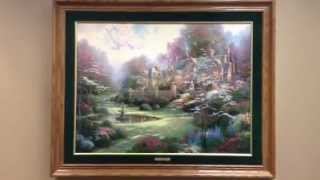 Thomas Kinkade Gardens Beyond Spring Gate Spring Gate III Painting [upl. by Robbert]