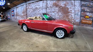 1982 Fiat 124 Spider FOR SALE at McGinty Motorcars Walkaround [upl. by Anelac]