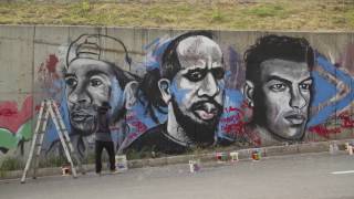 Crew Peligrosos y Youssupha En Drips  4ESkuela Graffiti [upl. by Aekerly]