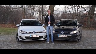 Duel VW Golf GTD vs GTI test [upl. by Suolevram]