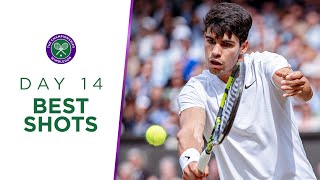 Alcaraz Djokovic and the best of Finals Sunday  Best Shots  Day Fourteen  Wimbledon 2024 [upl. by Stranger723]