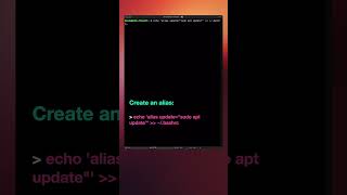 Linux commands for beginners part 29  Using alias to shorten commands shorts [upl. by Shewchuk]