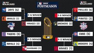 2024 MLB Playoff Bracket Picks amp Predictions  World Series [upl. by Adnesor]