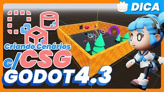 Crie níveis em 3D com esse recurso nativo da GODOT  CSG e CSG Combiner  GODOT 43 [upl. by Audette329]