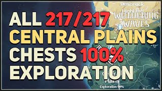 Central Plains 100 Exploration All Chests Wuthering Waves [upl. by Kitchen288]