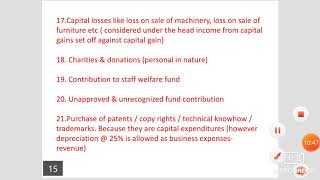 PGBP  Inadmissible expenses Inadmissible Income and Farmat by Kusuma MangalaDV GFGC Yelahanka [upl. by Kauslick]