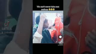 the time a dude sneezed while getting a haircut trynottolaugh trending tiktokviral [upl. by Elnar534]