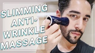 Slimming  AntiWrinkle Face Massage  VLine  For A Smaller Face ft Troiareuke ✖ James Welsh [upl. by Sudnac33]