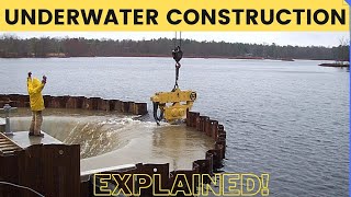 How Underwater Structures are Built Cofferdam Explained [upl. by Nesbitt]