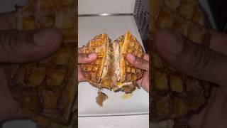 Honeybun Waffle Chop Cheese 😎 [upl. by Mcevoy]