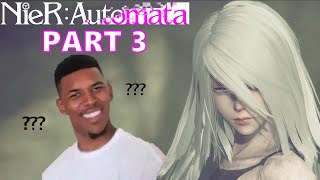 WERE BEING ATTACKED BY A DEFECTIVE YoRHa UNIT I NIER AUTOMATA PT 3 Lets Play [upl. by Redfield]