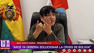 quotARCE YA DEBERIA SOLUCIONAR LA CRISIS DE BOLIVIAquot [upl. by Hazmah]