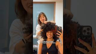 Partie 1  je teste un salon curly au Japon 😱➿✂️🇯🇵 curlyhair japon [upl. by Lanna]