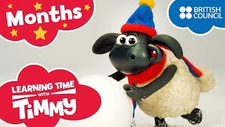 Months of the Year  Learning Time with Timmy  Learning Fun  Cartoons for Kids [upl. by Naig527]